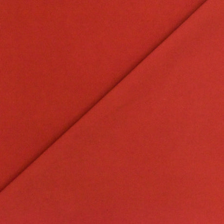 1 Yard Deep Orange Solid Stretch Tricot Yoga Swimwear Knit Fabric For Swimwear And Activewear 54 Inches Width