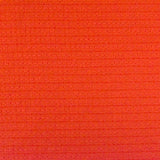 1 Yard Fire Orange Stripe Texture Stretch Jersey Knit Fabric For Blouses And Dancewear 51 Inches Width