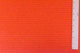 1 Yard Fire Orange Stripe Texture Stretch Jersey Knit Fabric For Blouses And Dancewear 51 Inches Width