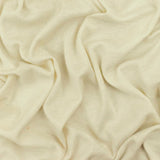 1 Yard Cream Ivory Solid Stretch 1x1 Rib Knit Fabric For Blouses And Activewear 62 Inches Width