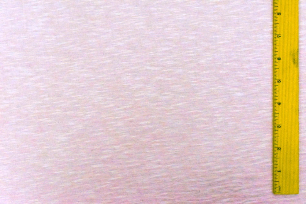 1 Yard Baby Pink White Crinkle Stripe Stretch Polyester Slub Jersey Knit Fabric For Blouses And Dancewear 60 Inches Width