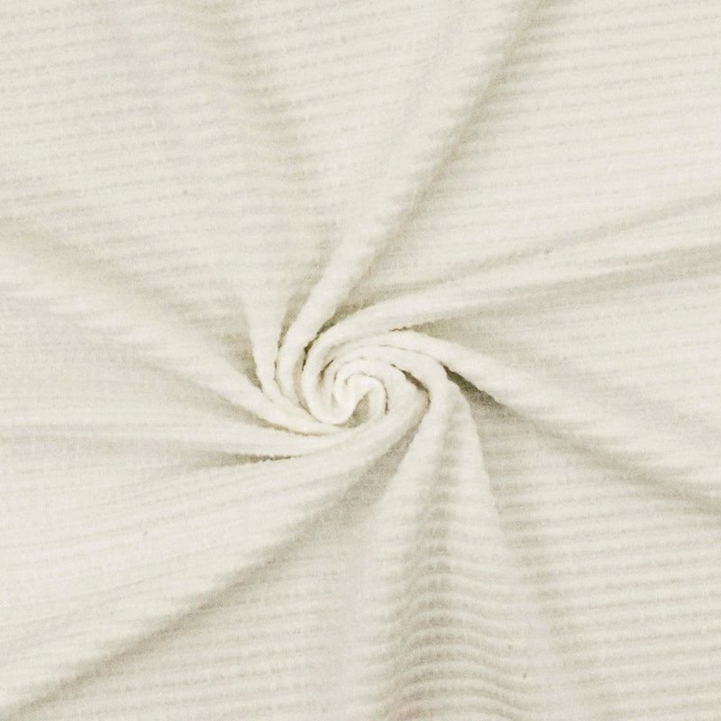1 Yard Air Ivory Striped Texture Stretch Polyester Double Knit Fabric For Blouses And Overlays 57 Inches Width