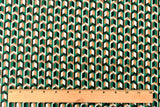 1 Yard Green White Multi Arrow Print Stretch Polyester Mesh Knit Fabric For Overlays And Dancewear 60 Inches Width