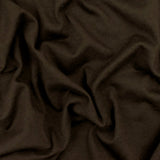 1 Yard Dark Choco Brown Solid Stretch Cotton Jersey Knit Fabric For Basic Tees And Blouses 63 Inches Width