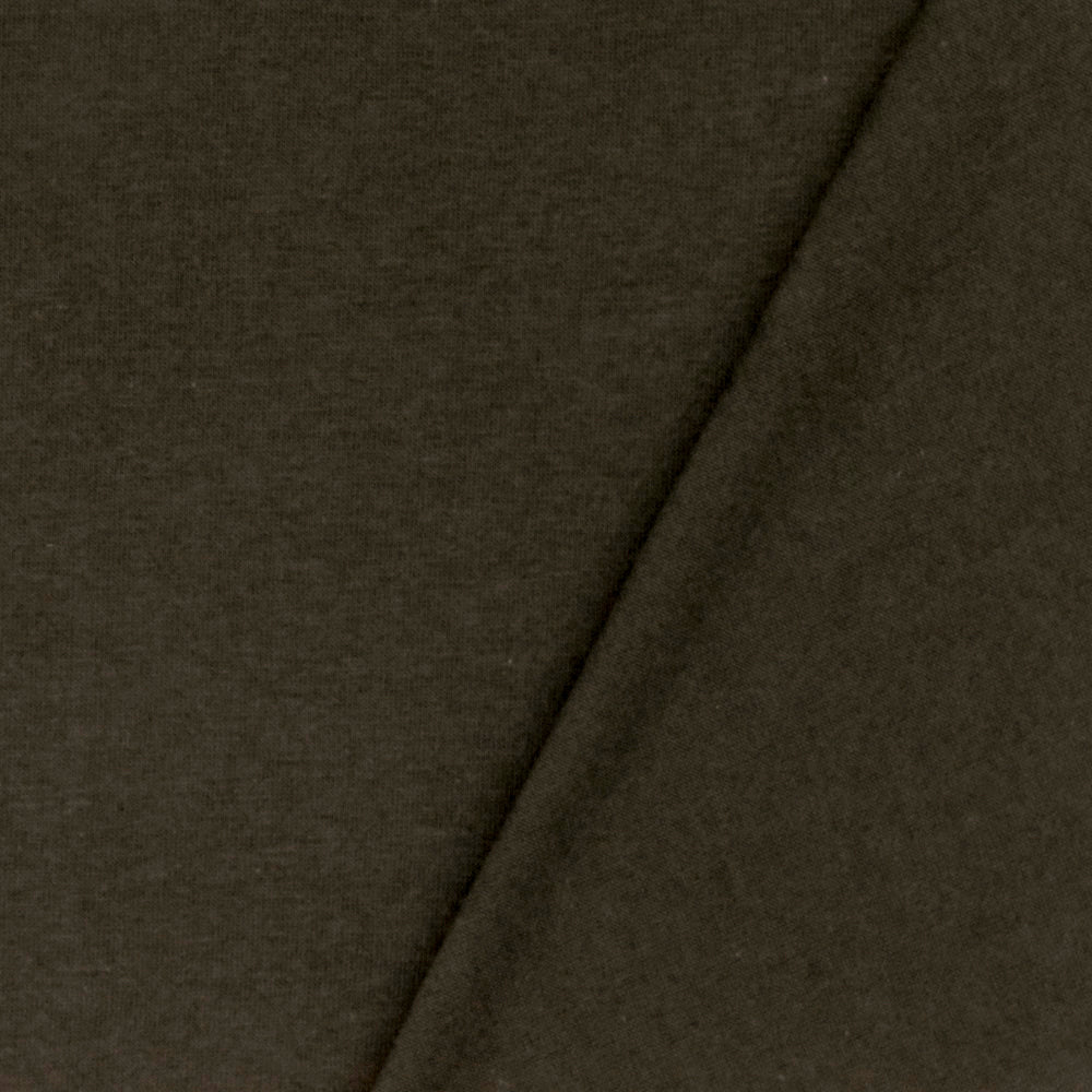 1 Yard Dark Choco Brown Solid Stretch Cotton Jersey Knit Fabric For Basic Tees And Blouses 63 Inches Width
