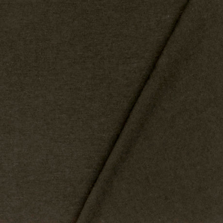 1 Yard Dark Choco Brown Solid Stretch Cotton Jersey Knit Fabric For Basic Tees And Blouses 63 Inches Width