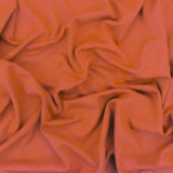1 Yard Clay Orange Solid Stretch Rayon Jersey Knit Fabric For Blouses And Basic Tees 58 Inches Width