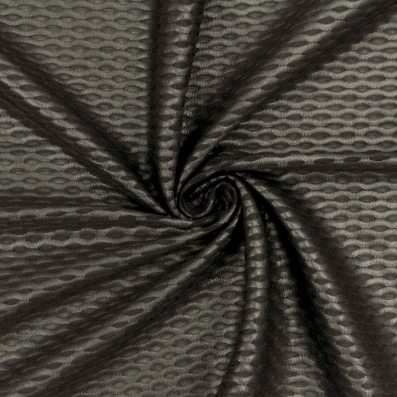 1 Yard Volcano Gray 3D Mesh Stretch Yoga Activewear Fabric For Dancewear And Overlays 58 Inches Width