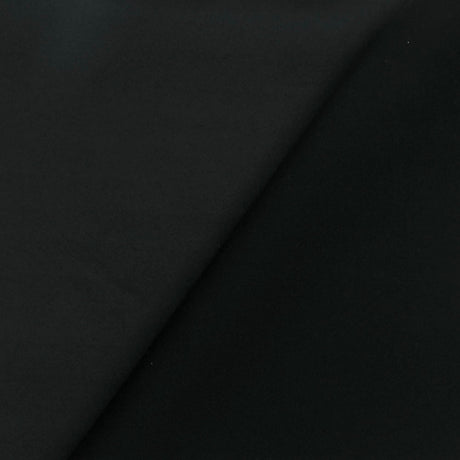 1 Yard Oil Black Solid Stretch Polyester Scuba Swimwear Knit Fabric For Swimwear 54 Inches Width
