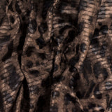1 Yard Latte Brown Oil Black Cheetah Print 3D Mesh Yoga Activewear Fabric For Overlays And Dancewear 57 Inches Width