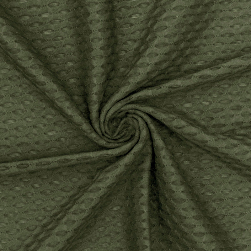 1 Yard Army Green 3D Mesh Stretch Yoga Activewear Fabric For Overlays And Dancewear 56 Inches Width