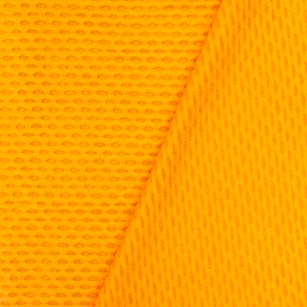 1 Yard School Day Yellow 3D Mesh Stretch Yoga Activewear Fabric Nylon Blend 59 Inch Width