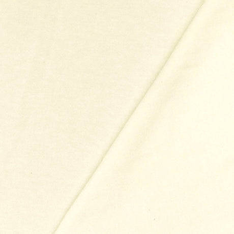 1 Yard Eggnog Ivory Cotton Jersey Knit Fabric Stretch Soft Matte 62 Inch Width