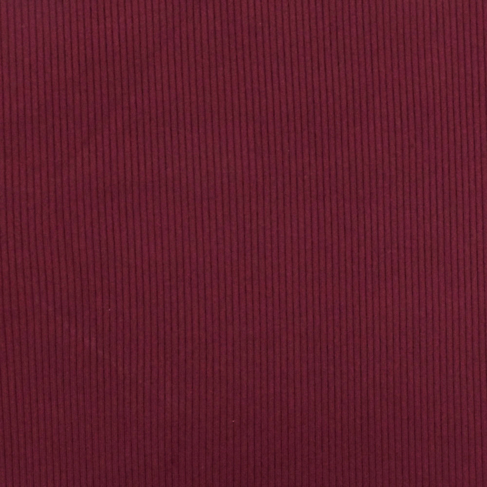 1 Yard Dark Red Stretch 2X2 Rib Knit Yoga Activewear Fabric Nylon Spandex 45 Inch Width