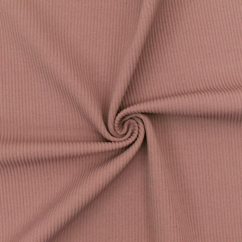 1 Yard Wood Pink Striped Double Knit Stretch Yoga Activewear Fabric 40 Inch Width