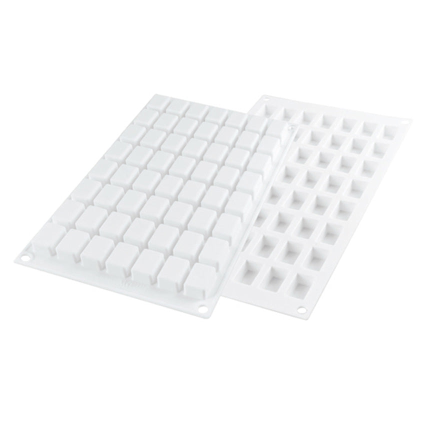 Silikomart Silicone Mold, Micro Rectangle .16 Oz, 1.02" x .62" x .51" H, 56 Cavities