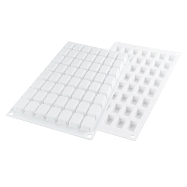 Silikomart Silicone Mold, Micro Rectangle .16 Oz, 1.02" x .62" x .51" H, 56 Cavities