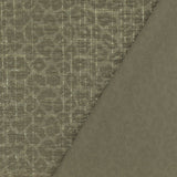 1 Yard Green & Silver Crinkle Leopard Metallic Plaid Stretch Double Knit Fabric, 61 Inches Wide