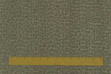1 Yard Green & Silver Crinkle Leopard Metallic Plaid Stretch Double Knit Fabric, 61 Inches Wide