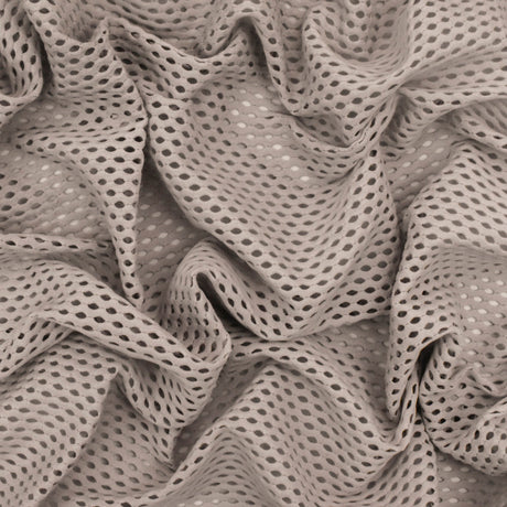 1 Yard Clay Beige Mesh Stretch Yoga Activewear Knit Fabric 50 Inches Wide