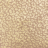 1 Yard Simple Beige Gold Leopard Stretch Tricot Dancewear Fabric, 61 Inch Width