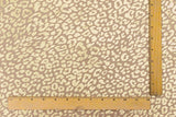 1 Yard Simple Beige Gold Leopard Stretch Tricot Dancewear Fabric, 61 Inch Width