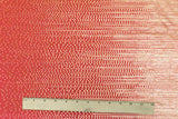 1 Yard Sunset Red Gold Dot Foil Stretch Tricot Activewear Fabric 59 Inches Wide
