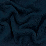 1 Yard Navy Blue Stretch Berber Fleece Knit Fabric 65 Inches Wide