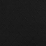 1 Yard Jet Black Diamond Quilt Stretch Polyester Knit Fabric 62 Inches Wide