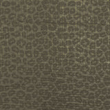 1 Yard Ash Olive Gold Leopard Metallic Plaid Stretch Double Knit Fabric 60 Inches Wide
