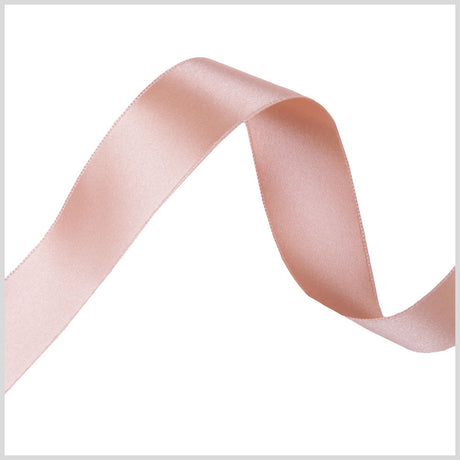 2.5" Light Peach Double Face French Satin Ribbon