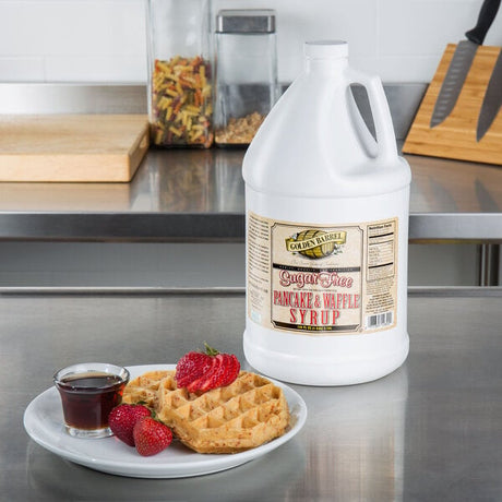Golden Barrel Sugar-Free Pancake and Waffle Syrup 1 Gallon Container - 4/Case