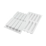 Silikomart Silicone Bakeware Fashion Eclair 2.7 Oz., 5.11" x .98" x .98" High, 10 Cavities