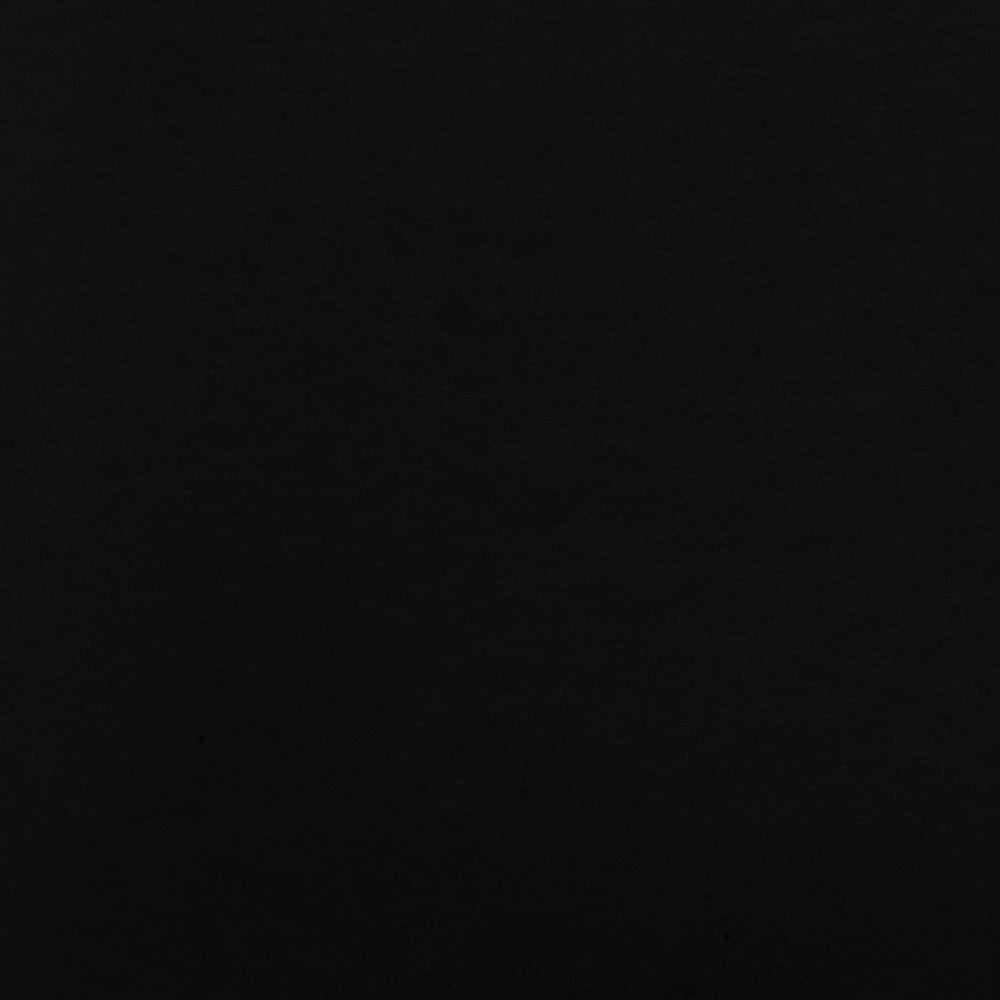 1 Yard Jet Black Solid Stretch Spandex Cotton Jersey Knit Fabric 60 Inches Wide