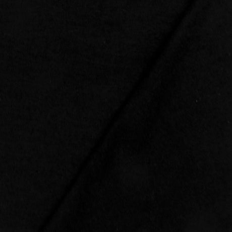 1 Yard Jet Black Solid Stretch Spandex Cotton Jersey Knit Fabric 60 Inches Wide