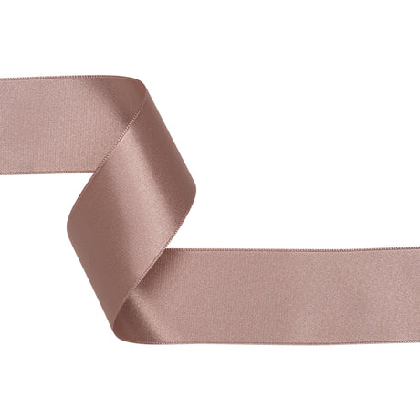 1.5" Dusty Rose Double Face French Satin Ribbon
