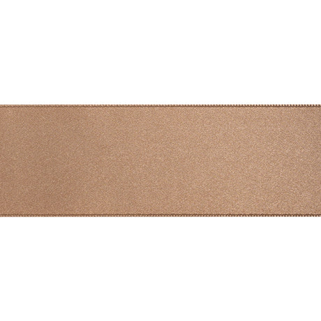 1.5" Taupe Double Face French Satin Ribbon