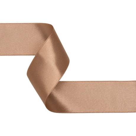 1.5" Taupe Double Face French Satin Ribbon