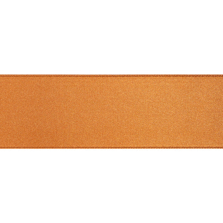 1.5" Pumpkin Double Face French Satin Ribbon