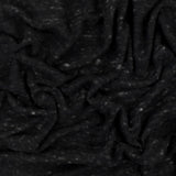 1 Yard Black & Speckled Brown Famous Designer Texture Brushed Back Rib Knit Fabric, 57 Inches Wide