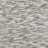 1 Yard Ash Black, Gray & Ivory Textured French Terry Knit Fabric 70 Inches Wide