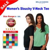 BELLA + CANVAS® Women’s Slouchy V-Neck Tee Short Sleeve T-Shirt