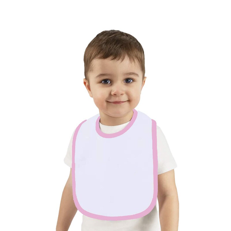 RADYAN® Infant Contrast Trim Premium Jersey Bib - 1004