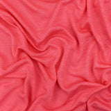 1 Yard Girly Pink Slub Stretch Rayon Jersey Knit Fabric Soft Matte 68 Inches Width