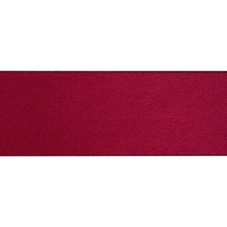 1.5" Dark Cherry Double Face French Satin Ribbon