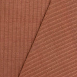 1 Yard Clay Brown Stretch Rib Knit Fabric Soft Textured 56 Inches Width