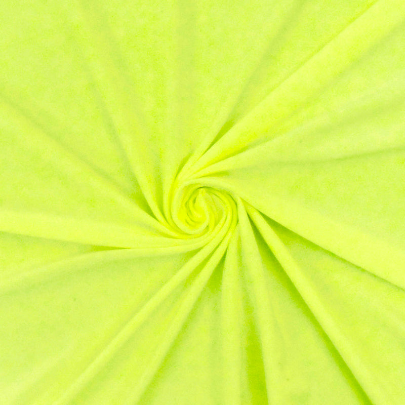 1 Yard Neon Yellow Activewear Stretch Knit Fabric Soft Spandex Lightweight 58 Inches Width