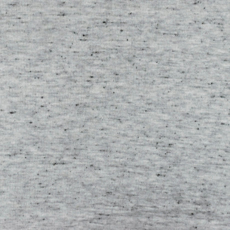 1 Yard Gray & Black Spots Slubbed Jersey Textured Stretch Knit for Apparel & Dancewear, 60" Wide