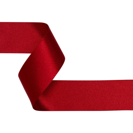 1.5" Wine Double Face French Satin Ribbon