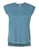 BELLA + CANVAS® Women’s Flowy Rolled Cuffs Muscle T-Shirt